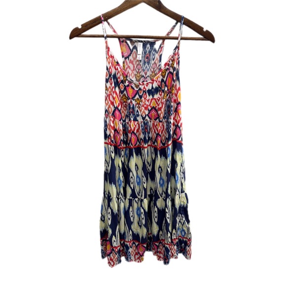 Xhilaration Dresses & Skirts - Xhilaration Mini Dress Women M Multi Color Excellent Ikat Tribal Print Rayon